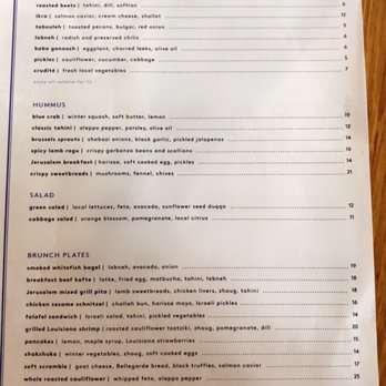 Saba - Menu - Mediterranean Near Me - New Orleans, Louisiana