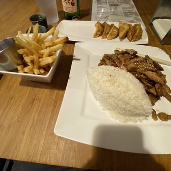 Itadakimasu - Chicken Teriyaki with a side of rice and fries - Korean Near Me - Seattle, Washington Itadakimasu - Chicken Teriyaki with a side of rice and fries - Korean Near Me - Seattle, Washington