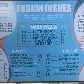 More Curry! - Right side of the menu gotta try the Pizza's, kabobs, hamburger's and taco's! - Indian Near Me - Corona, California