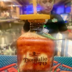 Delicious looking drink made at the bar
