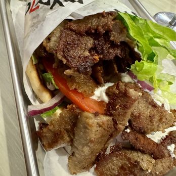 Plaka Grill - Chicago Gyro (Lamb and Beef) Wrap - Greek Near Me - Falls Church, Virginia Plaka Grill - Chicago Gyro (Lamb and Beef) Wrap - Greek Near Me - Falls Church, Virginia