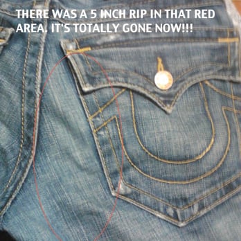 Denim Revival - A MIRACLE! These jeans had a gigantic rip and were ruined. They are better now than they were back when I 1st bought them. - Used, Vintage & Consignment Near Me - Los Angeles, California