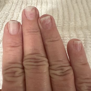 Peace Nails - Nail fungus he painted over - Nail Salons Near Me - Bakersfield, California