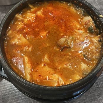 Kaju Soft Tofu - 13. Kimchi & Oyster Tofu Soup (I ask for no kimchi) - Korean Near Me - Irvine, California