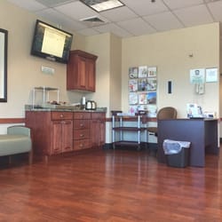 Lakeview Hospital - Patient status monitor & snacks in the surgery waiting area. Wifi also provided.