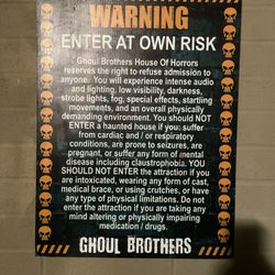 Ghoul Brothers - Getting ready to go through the haunted attraction.