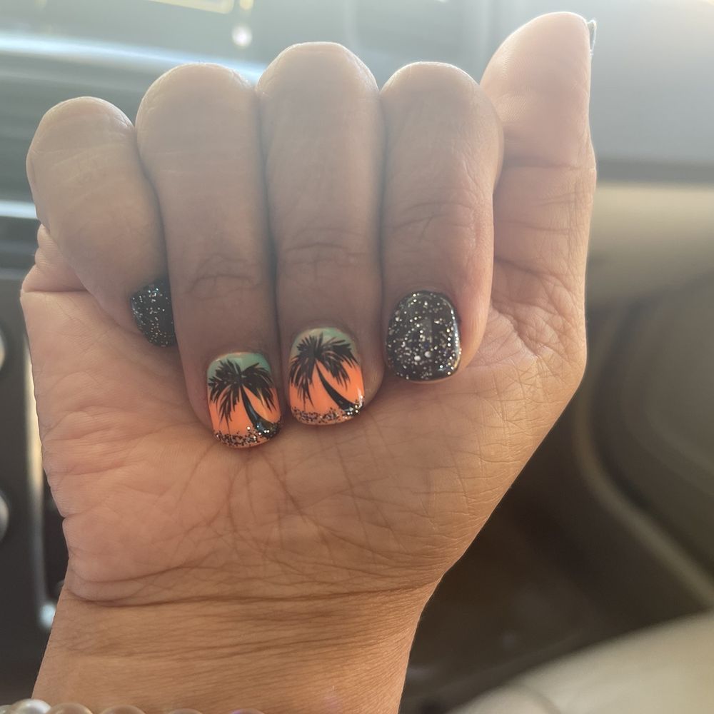 Fancy Nails & Spa - Palm trees at sunset - Nail Salons Near Me - Temecula, California Fancy Nails & Spa - Palm trees at sunset - Nail Salons Near Me - Temecula, California