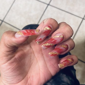 EZ Nails - Fullset with design love them ! - Nail Salons Near Me - Antioch, California