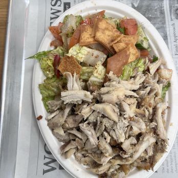De Babel - Chicken shawarma with fattoush- tasty and fresh! - Mediterranean Near Me - Scottsdale, Arizona