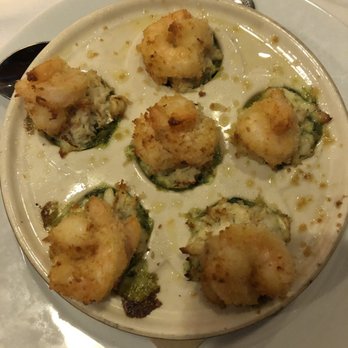 Seasons 52 - Lump Crab and Shrimp-Stuffed Mushrooms - New American Near Me - Altamonte Springs, Florida