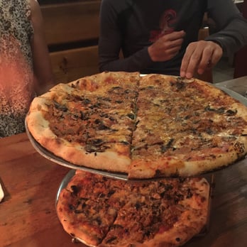 Flatbread Company - Pepperoni and mushroom pizza - Pizza Near Me - Paia, Hawaii