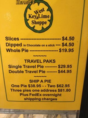 Menu photo 8 Kermit's Key West Key Lime Shoppe Key West, FL Menu photo 8 Kermit's Key West Key Lime Shoppe Key West, FL