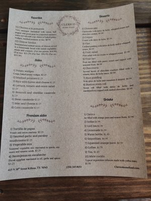 Menu photo 6 Clerico Killeen, TX Menu photo 6 Clerico Killeen, TX