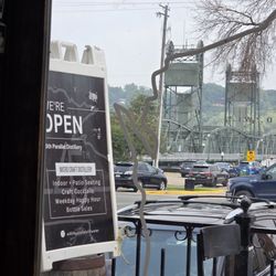 45th Parallel Distillery-Stillwater - Great view of Stillwater Lift Bridge