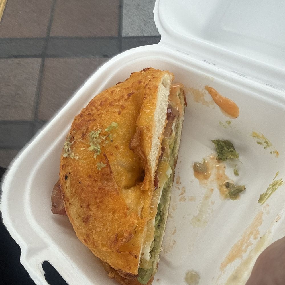 Anna's Joint - Bagel w cheese. Bacon, egg, avocados. Cold - Wine Bars Near Me - Long Beach, California Anna's Joint - Bagel w cheese. Bacon, egg, avocados. Cold - Wine Bars Near Me - Long Beach, California