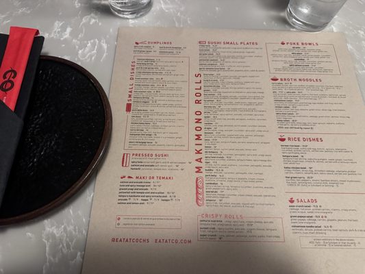 Menu photo 1 CO Charleston, SC