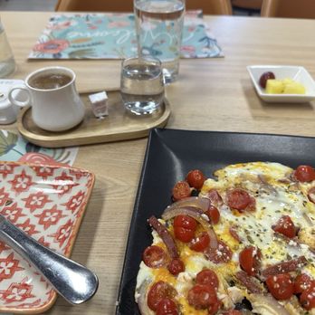 Sourdough Bread House - Menemen with Soudjouk, Turkish coffee - Breakfast & Brunch Near Me - Casselberry, Florida Sourdough Bread House - Menemen with Soudjouk, Turkish coffee - Breakfast & Brunch Near Me - Casselberry, Florida