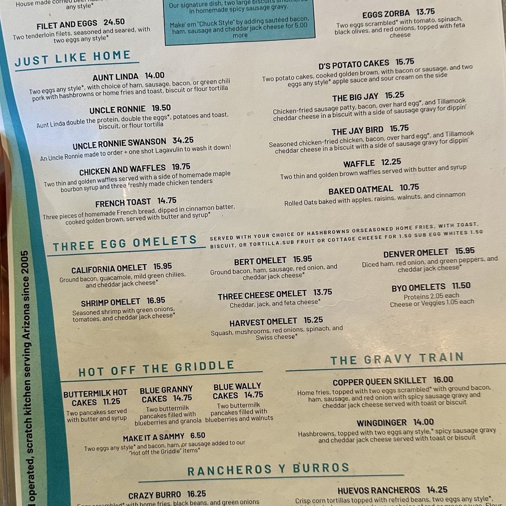 Bisbee Breakfast Club - Menu - Breakfast & Brunch Near Me - Chandler, Arizona Bisbee Breakfast Club - Menu - Breakfast & Brunch Near Me - Chandler, Arizona