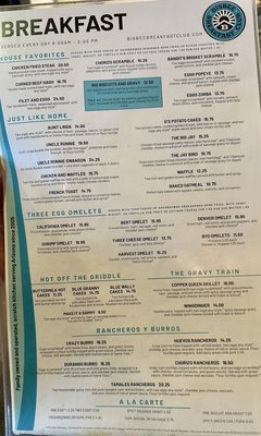 Menu photo 1 Bisbee Breakfast Club Chandler, AZ Menu photo 1 Bisbee Breakfast Club Chandler, AZ
