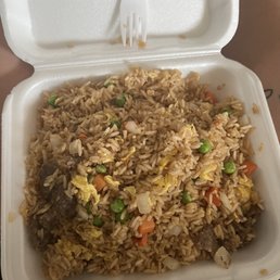 Beef fried rice Beef fried rice