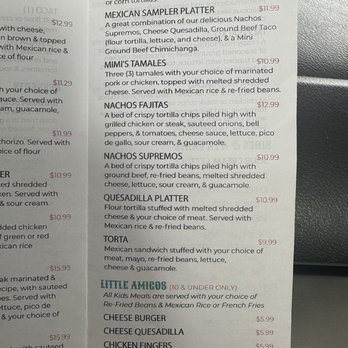 Mimi's Taqueria - Menu - Mexican Near Me - Interlochen, Michigan Mimi's Taqueria - Menu - Mexican Near Me - Interlochen, Michigan