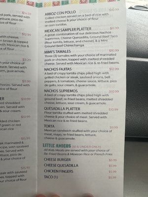 Menu photo 1 Mimi's Taqueria Interlochen, MI Menu photo 1 Mimi's Taqueria Interlochen, MI