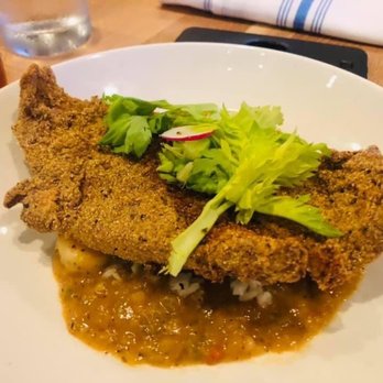 Pier 6 - Cornmeal crusted snapper - Seafood Near Me - San Leon, Texas