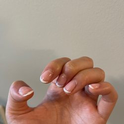 French manicure - polish doesn't even cover parts of my nails + the lines are really crooked