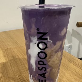 Teaspoon - Vietnamese frappe, with Ube dream foam and assam black boba. - Bubble Tea Near Me - Sacramento, California