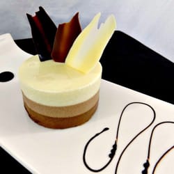 La Belle French Bakery - Three chocolate mousse.