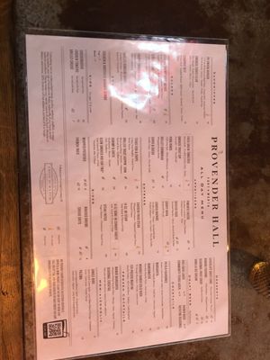 Menu photo 3 Provender Hall Fort Worth, TX