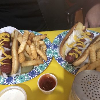 Long Wong's - Two hot dogs w/fries - New American Near Me - Phoenix, Arizona Long Wong's - Two hot dogs w/fries - New American Near Me - Phoenix, Arizona