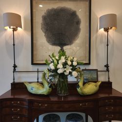 French Florist - A beautiful anniversary arrangement for our foylier.