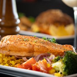 Chaz 51 Steakhouse - Scottish Salmon Dish