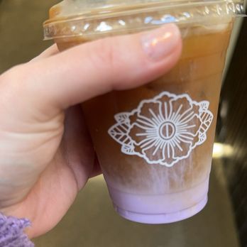 Tala Coffee Roasters - Iced Americano with Almond Milk and Ube Syrup - Coffee Roasteries Near Me - Libertyville, Illinois