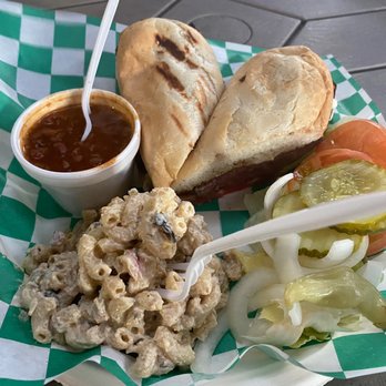 Lagorio's Grill & Bar - Steak sandwich with macaroni salad - American Near Me - Farmington, California