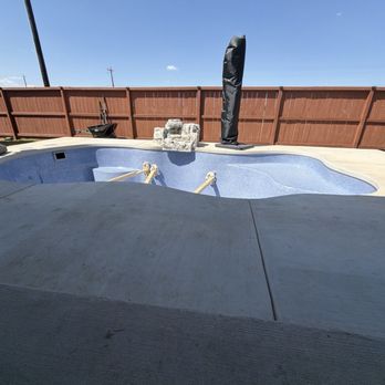 Latham Pool Products - The pool in braced, drained for repairs within 8 weeks of install - Swimming Pools Near Me - Latham, New York Latham Pool Products - The pool in braced, drained for repairs within 8 weeks of install - Swimming Pools Near Me - Latham, New York