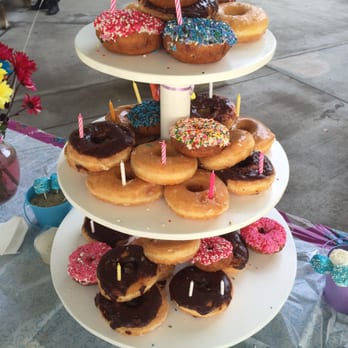 Zombee Donuts - "Donut cake" for our daughters birthday. - Donuts Near Me - Fullerton, California Zombee Donuts - "Donut cake" for our daughters birthday. - Donuts Near Me - Fullerton, California