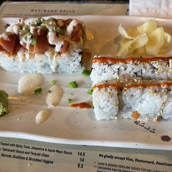 Takosushi - FORGETTABLE ROLL & HANNAH ROLL - Asian Fusion Near Me - Evans, Georgia