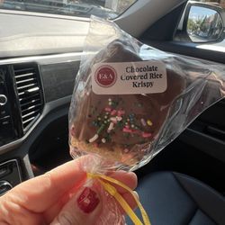 Chocolate covered rice Krispy