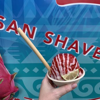 Waves Shave Ice - Strawberry with Cream Drizzle - Shaved Ice Near Me - Holly Springs, North Carolina Waves Shave Ice - Strawberry with Cream Drizzle - Shaved Ice Near Me - Holly Springs, North Carolina