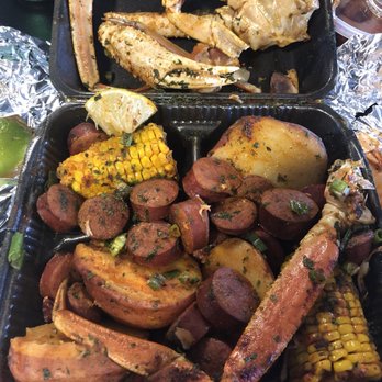 ​Aunt Irene's Kitchen - Half eaten black box - Seafood Near Me - Dallas, Texas