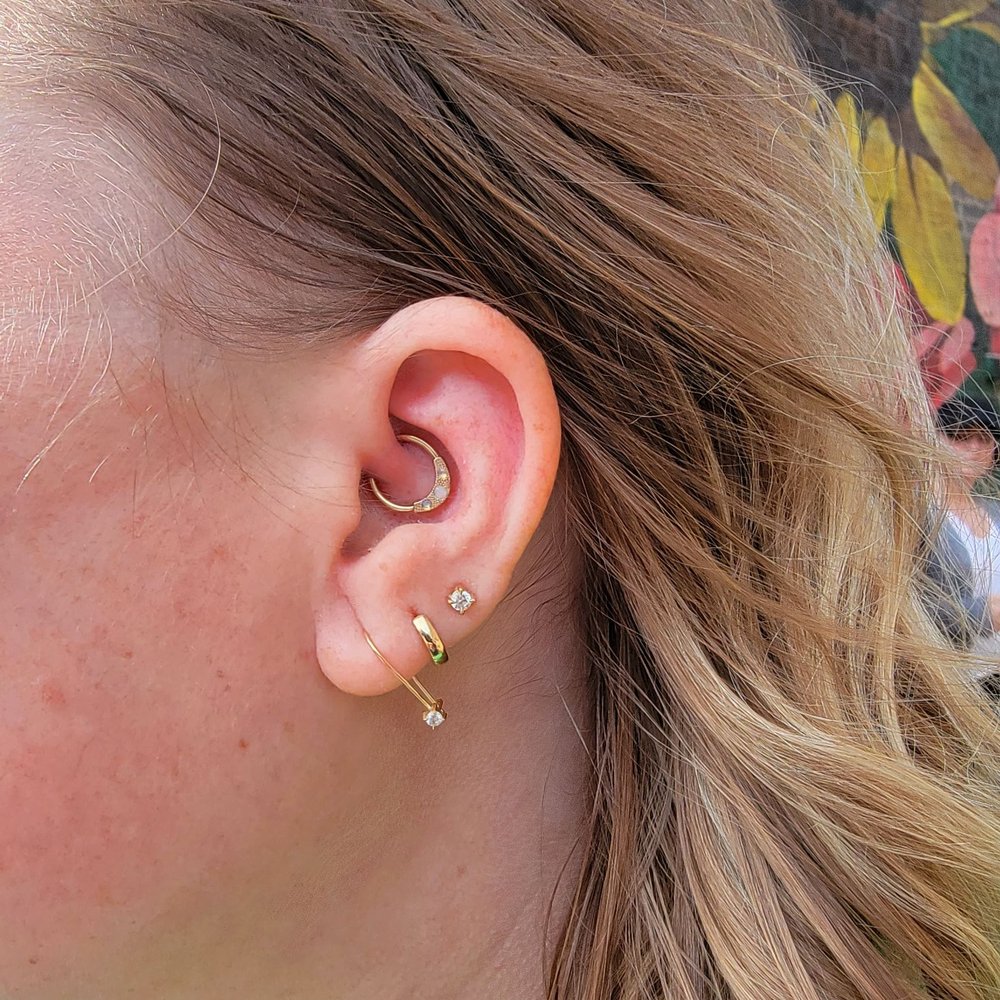 My beautifully done daith piercing! My beautifully done daith piercing!