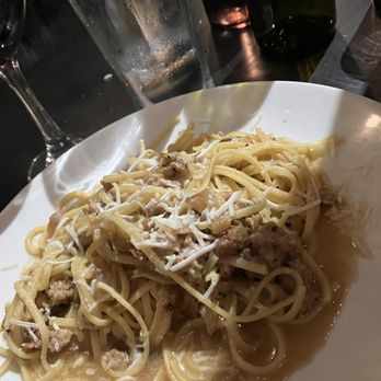 Bocconcino - Spaghetti with sausage and onions - Italian Near Me - San Francisco, California