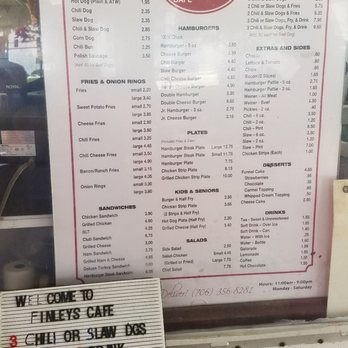 Finley's Cafe - the menu for the restaurant - Burgers Near Me - Lavonia, Georgia Finley's Cafe - the menu for the restaurant - Burgers Near Me - Lavonia, Georgia