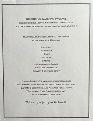 Menu photo 1 Back Burner Cafe & Catering Dunmore, PA