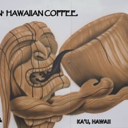 Flyin' Hawaiian Coffee - Our coffee loving tiki.