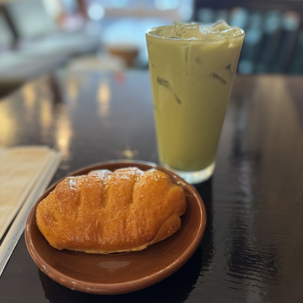 220C Banh Mi and Sweets - Iced Matcha Latte and Ham & Muenster Cheese - Sandwiches Near Me - Matthews, North Carolina