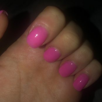 Glossy Nails - Cuticles not treated or touched at all. Square shape and color not requested. - Day Spas Near Me - Bedford, New Hampshire