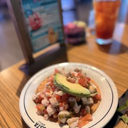 Fish ceviche tostada Fish ceviche tostada